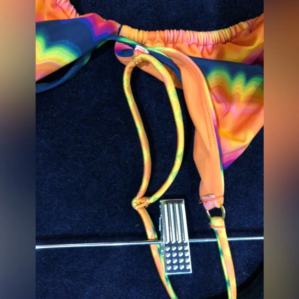 NWT_Pink & Orange Colorful Bikini Set by PacSun_NWT - Picture 10 of 10